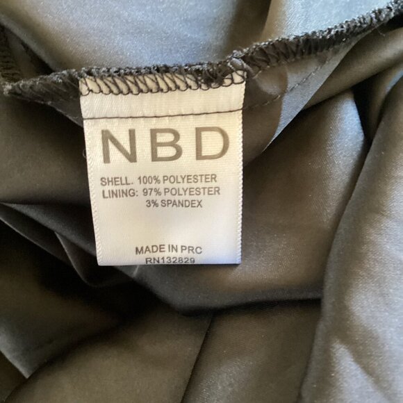 NBD Revolve Black Sleeveless Dress Size Small‎ Handkerchief Hem Cocktail - Picture 3 of 9